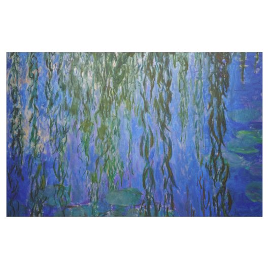 Claude Monet - Wasserlilien mit weinender Weide Stoff (Yard (91,4 cm))