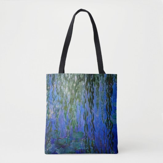 Claude Monet - Wasserlilien mit weinender Weide Tasche (Vorderseite)