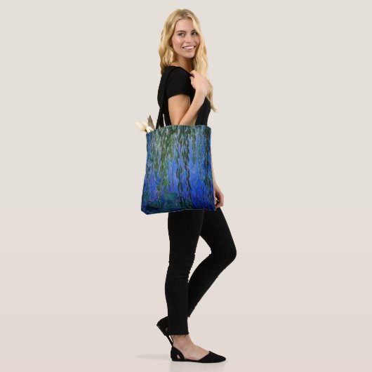 Claude Monet - Wasserlilien mit weinender Weide Tasche (Am Model)