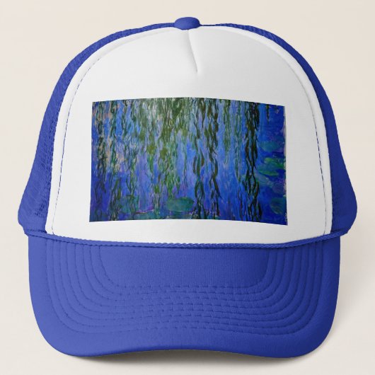 Claude Monet - Wasserlilien mit weinender Weide Truckerkappe (Vorderseite)