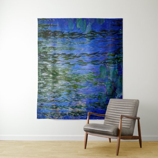 Claude Monet - Wasserlilien mit weinender Weide Wandteppich (Beispiel)