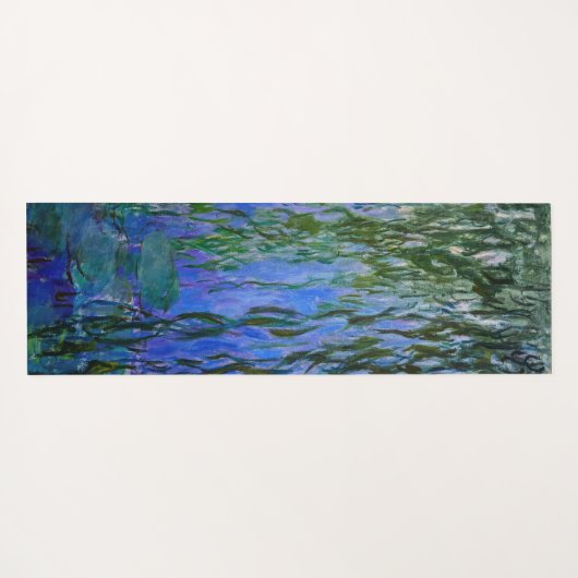 Claude Monet - Wasserlilien mit weinender Weide Yogamatte (Rückseite (Horizontal))
