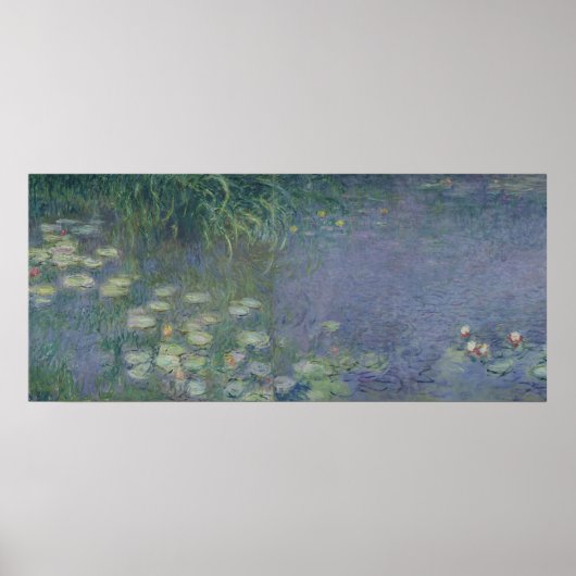 Claude Monet | Wasserlilien: Morgen, 1914-18 Poster (Vorne)