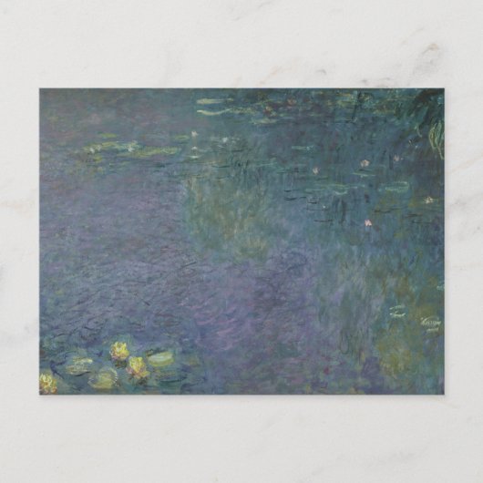 Claude Monet | Wasserlilien: Morgen, 1914-18 Postkarte (Vorderseite)