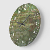 Claude Monet | Wasserlilien oder Wasserläuferteich Große Wanduhr (Winkel)