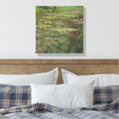 Claude Monet | Wasserlilien oder Wasserläuferteich Leinwanddruck (Insitu (Schlafzimmer))