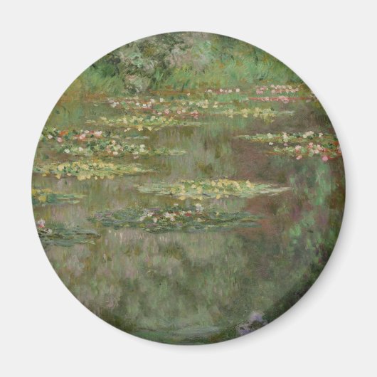 Claude Monet | Wasserlilien oder Wasserläuferteich Magnet (Vorne)