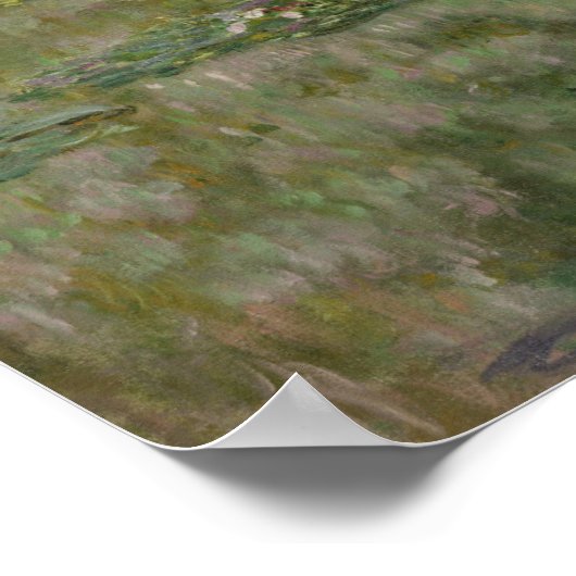 Claude Monet | Wasserlilien oder Wasserläuferteich Poster (Ecke)