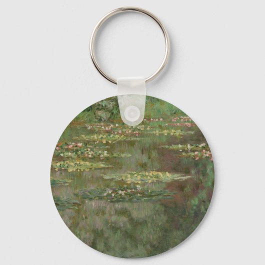 Claude Monet | Wasserlilien oder Wasserläuferteich Schlüsselanhänger (Vorderseite)