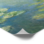 Claude Monet - Wasserlilien Poster (Ecke)
