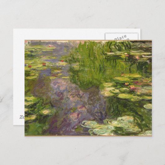 Claude Monet | WASSERLILIEN Postkarte (Vorne/Hinten)