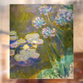Claude Monet - Wasserlilien und Agapanthus Fensteraufkleber (Blatt 2)