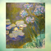 Claude Monet - Wasserlilien und Agapanthus Fensteraufkleber (Blatt 3)