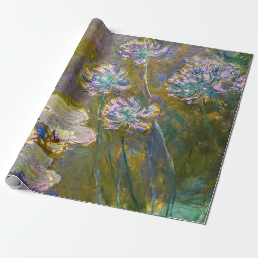 Claude Monet - Wasserlilien und Agapanthus Geschenkpapier (Ungerollt)