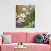 Claude Monet - Wasserlilien und Agapanthus Leinwanddruck (Insitu (Wohnzimmer))