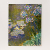 Claude Monet - Wasserlilien und Agapanthus Puzzle (Vertikal)