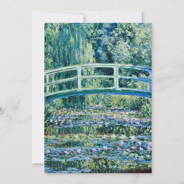 Claude Monet - Wasserlilien und japanische Brücke (Vorderseite)