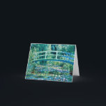 Claude Monet - Wasserlilien und japanische Brücke Dankeskarte<br><div class="desc">Claude Monet - Water Lilies and Japanese Bridge (1899)</div>