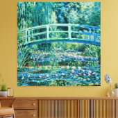 Claude Monet - Wasserlilien und japanische Brücke Leinwanddruck (Insitu (Wohnzimmer))
