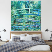 Claude Monet - Wasserlilien und japanische Brücke Leinwanddruck (Insitu (Schlafzimmer))