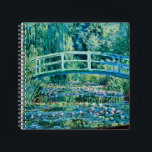 Claude Monet - Wasserlilien und japanische Brücke Notizblock<br><div class="desc">Claude Monet - Water Lilies and Japanese Bridge (1899)</div>