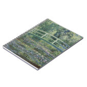 Claude Monet - Wasserlilien und japanische Brücke Notizblock (Linke Seite)