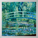 Claude Monet - Wasserlilien und japanische Brücke Poster<br><div class="desc">Claude Monet - Water Lilies and Japanese Bridge (1899)</div>