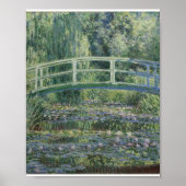 Claude Monet - Wasserlilien und japanische Brücke Poster (Vorne)