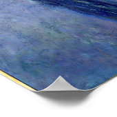 Claude Monet | Wasserlilien: verlassen weinende Wi Poster (Ecke)