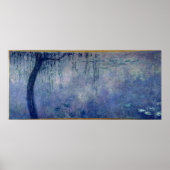 Claude Monet | Wasserlilien: verlassen weinende Wi Poster (Vorne)