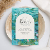 Claude Monet Wasserlilien Wedding Einladung