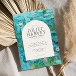 Claude Monet Wasserlilien Wedding Einladung<br><div class="desc">Claude Monet Wasserlilien Einladung Hochzeit</div>