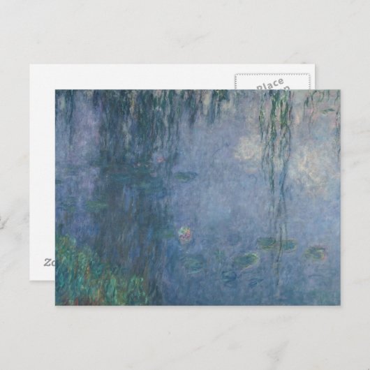 Claude Monet | Wasserlilien: Weeping Willows, 1914 Postkarte (Vorne/Hinten)