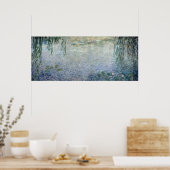 Claude Monet | Wasserlilien weinen Willows-Zentrum Poster (Küche)