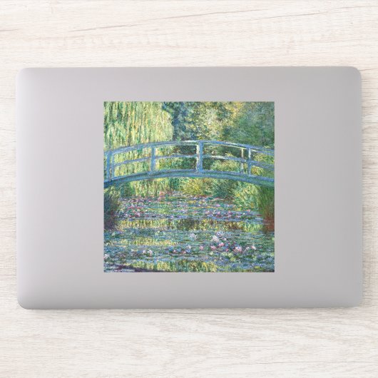Claude Monet - Wasserliliensee, grüne Harmonie Aufkleber (Computer)