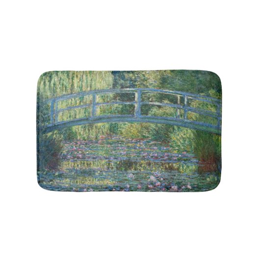Claude Monet - Wasserliliensee, grüne Harmonie Badematte (Vorderseite)