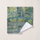 Claude Monet - Wasserliliensee, grüne Harmonie Badhandtuch Set (Waschlappen)