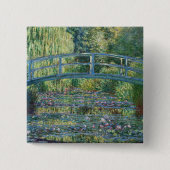 Claude Monet - Wasserliliensee, grüne Harmonie Button (Vorderseite)