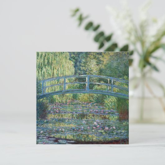 Claude Monet - Wasserliliensee, grüne Harmonie Einladung (Stehend Vorderseite)