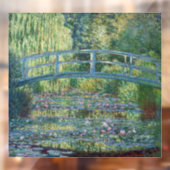 Claude Monet - Wasserliliensee, grüne Harmonie Fensteraufkleber (Blatt 2)