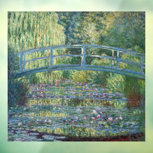 Claude Monet - Wasserliliensee, grüne Harmonie Fensteraufkleber (Blatt 3)