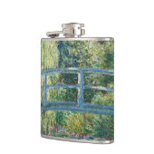 Claude Monet - Wasserliliensee, grüne Harmonie Flachmann (Links)