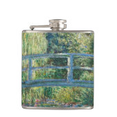 Claude Monet - Wasserliliensee, grüne Harmonie Flachmann (Vorderseite)