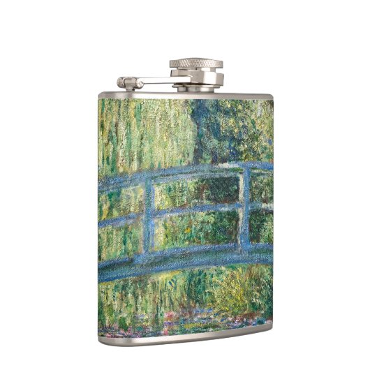 Claude Monet - Wasserliliensee, grüne Harmonie Flachmann (Rechts)