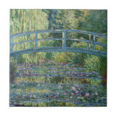 Claude Monet - Wasserliliensee, grüne Harmonie Fliese (Vorderseite)