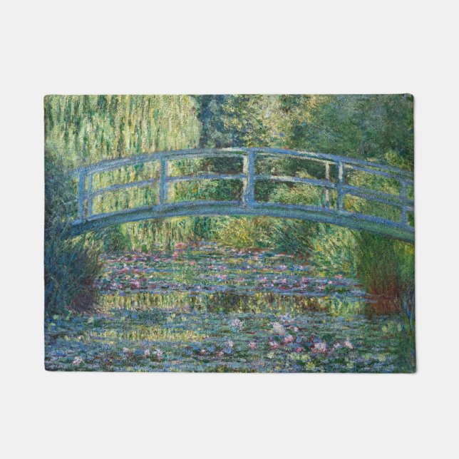 Claude Monet - Wasserliliensee, grüne Harmonie Fußmatte (Vorderseite)