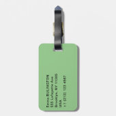 Claude Monet - Wasserliliensee, grüne Harmonie Gepäckanhänger (Rückseite vertikal)