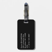 Claude Monet - Wasserliliensee, grüne Harmonie Gepäckanhänger (Rückseite vertikal)