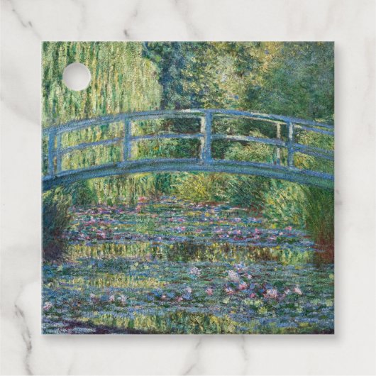 Claude Monet - Wasserliliensee, grüne Harmonie Geschenkanhänger (Vorderseite)