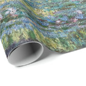 Claude Monet - Wasserliliensee, grüne Harmonie Geschenkpapier (Rolleneckpunkt)